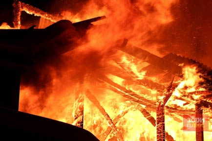 Три человека погибли при пожаре в селе Никулино