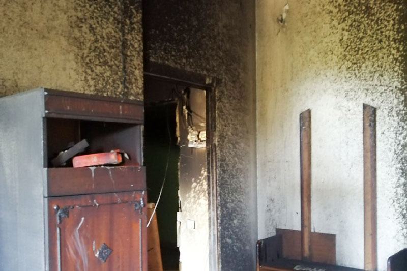 В Добрянке сгорела муниципальная квартира в «сиротском» доме