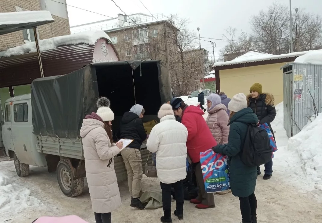 Добрянцы сдали вторсырьё