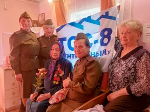 Поздравили труженицу тыла