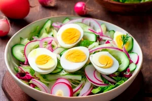 Витаминный салат с редиской