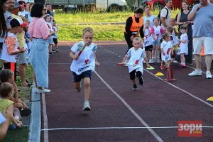 Дети соревновались в беге