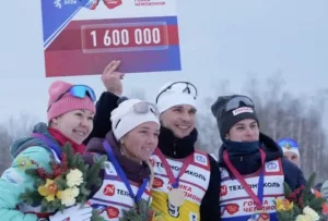 Успех добрянской биатлонистки